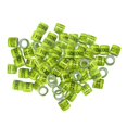 thumbnail image 2 of 100 unidades de anillos de paloma de carreras de 8mm, bandas de anillo de pie de aves de corral para pollo de codorniz de paloma Amarillo claro Yuyangstore Bandas para piernas de paloma 2021, 2 of 7