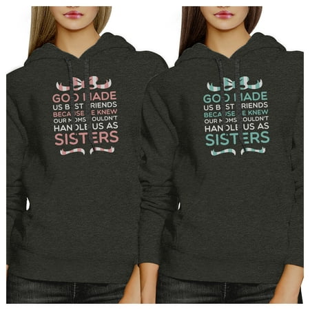 God Made Us BFF Pullover Hoodies Matching Gift Christmas (God Made Us Best Friends Sweatshirts)