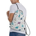 thumbnail image 3 of Drawstring Backpack - cute winter Gnome Splash Proof Small Drawstring Gym Bag for Women Men, Cinch Sports String Bag Backpack for Travel Swimming Beach, 3 of 8
