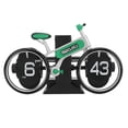 thumbnail image 1 of Bicycle Flip Clock Creative Automatic Flip Down Clock Desktop Stress Relief Toys for Home Office 12 Hours Mode Green, 1 of 4