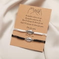 thumbnail image 2 of keusn ball sports shape card friend bracelets couples bracelets for 2 matching his and her lover bracelet jewelry for friendship relationship boyfriend girlfriend valentines gift, 2 of 5
