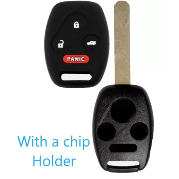4B Remote Key Shell Case W Chip Holder For Honda 2005 - 2013   Protective Case