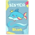 thumbnail image 1 of Awkward Styles Sister Shark Poster Wall Art Girls Room Decor Prints Shark Family Nursery Wall Art, 1 of 3