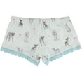 thumbnail image 2 of P.J. Salvage Womens Puppies And Hearts Pajama Shorts, White, Medium, 2 of 2