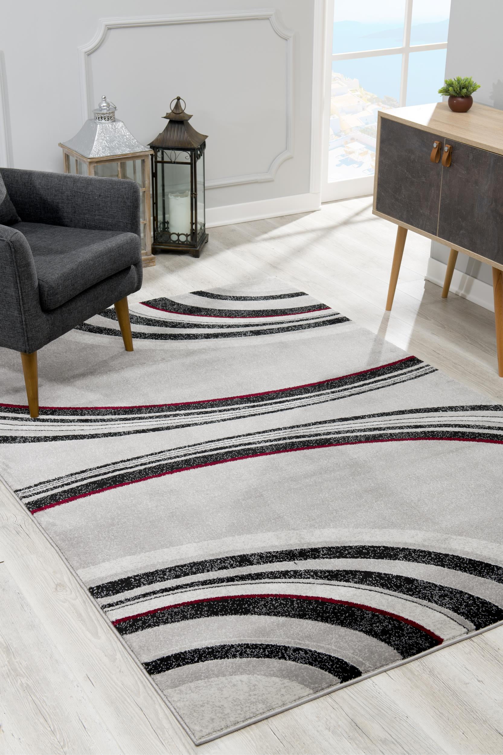 Rug Branch Montage Collection Modern Abstract Runner Area Rug