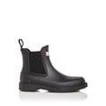 thumbnail image 3 of HUNTER Womens Black Pull Tab Goring Logo Commando Round Toe Block Heel Rain Boots 8, 3 of 4