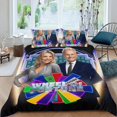 thumbnail image 2 of Rueda de la Fortuna Conjunto de sábanas temático, trío de piezas, cómodo y amigable con la piel, diseño único, regalo de decoración para el hogar para familiares, amigos y fans, 90 cm * 190 cm, 2 of 6