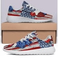 thumbnail image 3 of Rooster American flag US Print Sneakers Lightweight Comfortable Running Shoes for Men Women White Size 8, 3 of 7