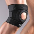 thumbnail image 3 of 1Pc Knee Stabilizer Elastic Breathable Black Adjustable Compression Knee Support Brace for Workout-Black, 3 of 8