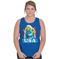 thumbnail image 4 of Smurfette Cartoon American Cutie USA Tank Top Tee Shirt Women Brisco Brands X, 4 of 6
