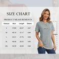 thumbnail image 2 of SHIBEVER Womens Tops Short Sleeve for Summer T Shirts Ladies Trendy Clothes Colorblock Clothing Crew Neck Blouses Tee Blue XL, 2 of 7