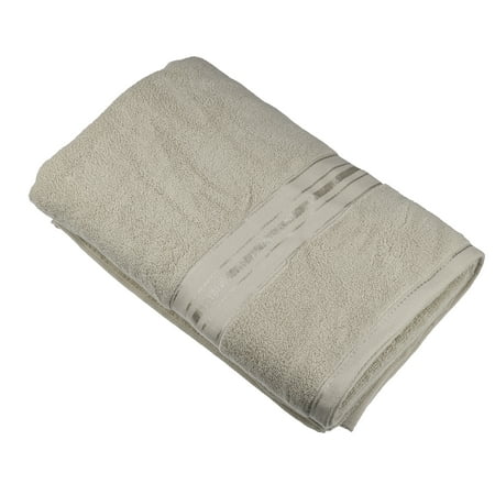 Vocoste 1Pc Soft Absorbent, Cotton, Bath Towel, Classic Design for Bathroom Shower, Beige, 140x70cm 55.12''x27.56''