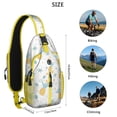 thumbnail image 5 of Crossbody Sling Backpack for Women Men Pineapple Starfish Shoulder Sling Crossbody Casual Chest Bag for Travel Sports Running Hiking, 5 of 6