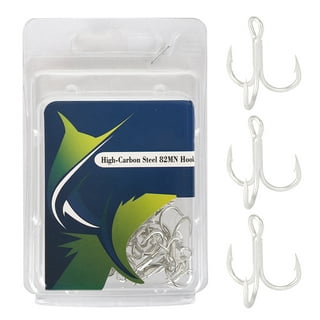100 Pieces 1/0 High Carbon Steel Wide Fishhooks Fishing Bass Hooks 