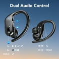 thumbnail image 5 of Wireless Earbuds Bluetooth Headphone Sport, Bluetooth 5.3 Earbud 3D HiFi Stereo Over Ear Buds, 80Hrs Earhooks Earphone with Noise Cancelling Mic, IP7 Waterproof Headset for Workout/Running/Gym, Black, 5 of 9