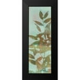thumbnail image 2 of Goldberger, Jennifer 7x14 Black Modern Framed Museum Art Print Titled - Leaf Overlay II, 2 of 5