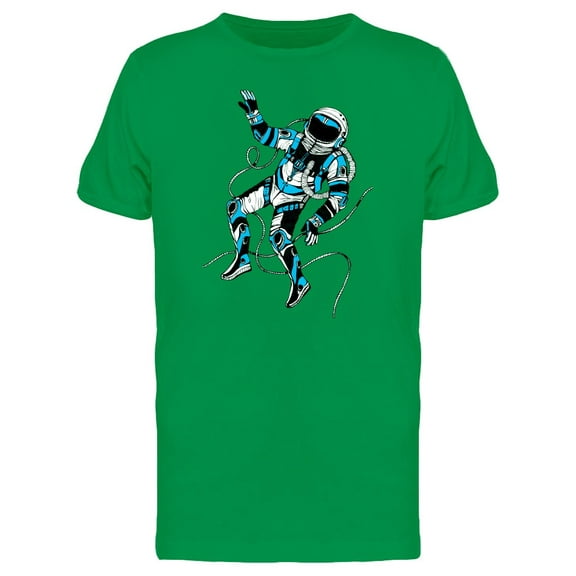 Cool Space Astronaut Doodle Tee Men's -Image by Shutterstock