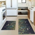 thumbnail image 5 of Black Kitchen Rugs and Mats Sets of 2, Funny Kitchen Decoration Rubber Backing Non-Slip Absorbent Mats for Sink Waterproof Runner Rug for Laundry Room 17x30+17x48inch, 5 of 6