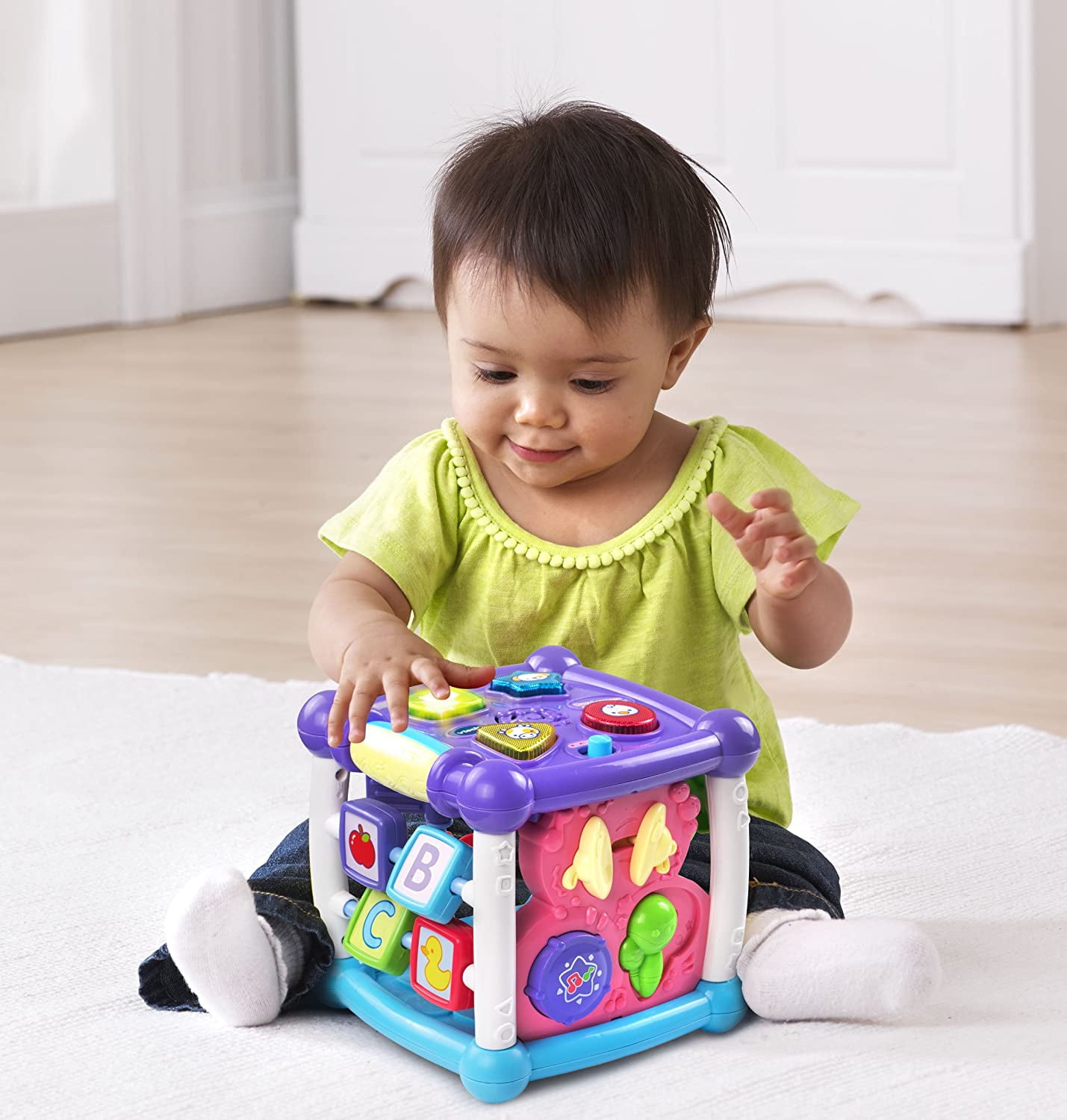 VTech Busy Learners Activity Cube- Purple