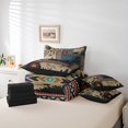 thumbnail image 5 of Erosebridal Cute Bear Deer Bedding Sets King Size,Jungle Animal Comforter Sets with Sheets,Boho Patchwork Plaid Bed in a Bag King Size For Boys,Microfiber Bedroom Decorative Reversible,7-Piece, 5 of 7