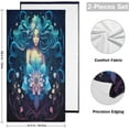 thumbnail image 2 of Mandala Woma Hand Towels Set of 2 Ultra Soft and Highly Absorbent Bathroom Decorative Towels Breathable & Comfort Fingertip Towels for Bathroom Gym Shower Spa 14x28 Inch Wash cloth, 2 of 7