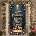 thumbnail image 6 of Festive Design Christmas Banner Holiday Decoration Reindeer Image New Year Celebration Happy Holidays for Indoor Decoration Party Celebration Family Gathering, 6 of 9