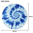 thumbnail image 6 of Blue Tie Dye Mandala Pattern Round Tablecloth 60"x60",Wrinkle Wipeable Table Cloth for Kitchen Dining Room Picnic Patio Party, 6 of 6