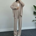 thumbnail image 2 of ShomPort Womens 2 Piece Lounge Set Button up Long Sleeve T-Shirts with Long Pants Fall Casual Matching Sets, 2 of 6
