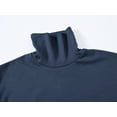 thumbnail image 6 of Tyhengta Men's Turtleneck Sweaters Long Sleeve Pullover Sweaters Mock Neck Knitted T-Shirt Basic Slim Fit Tee Tops Blue S, 6 of 10