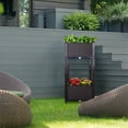 thumbnail image 7 of Modern Home Raised Planter Kit - Stackable Modular Flower/Garden Bed Kit (Brown), 7 of 7
