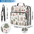 thumbnail image 2 of FORMRS Zipper Binder with Shoulder Strap 2-inch Ring 500 Sheet Capacity File Bag, Green Nordic Christmas, 2 of 5