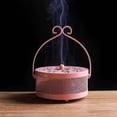 thumbnail image 3 of Nvzi -b 1-piece iron mosquito coil holder with handle, retro portable coil holder, circular hanging fireproof coil holder, suitable for indoor, outdoor and camping (white), 3 of 4