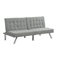 thumbnail image 3 of Sesslife Fabric Sofa Couch Bed, Small Loveseat for Small Spaces, Comfy Couch with Stainless Leg, Mid-Century Modern Sofa for Living Room Bedroom Apartment(Gray), 3 of 10