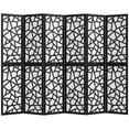 thumbnail image 1 of HOMCOM 6 Panel Room Divider, 5.6 FT Lightweight Privacy Screen, Black, 1 of 10