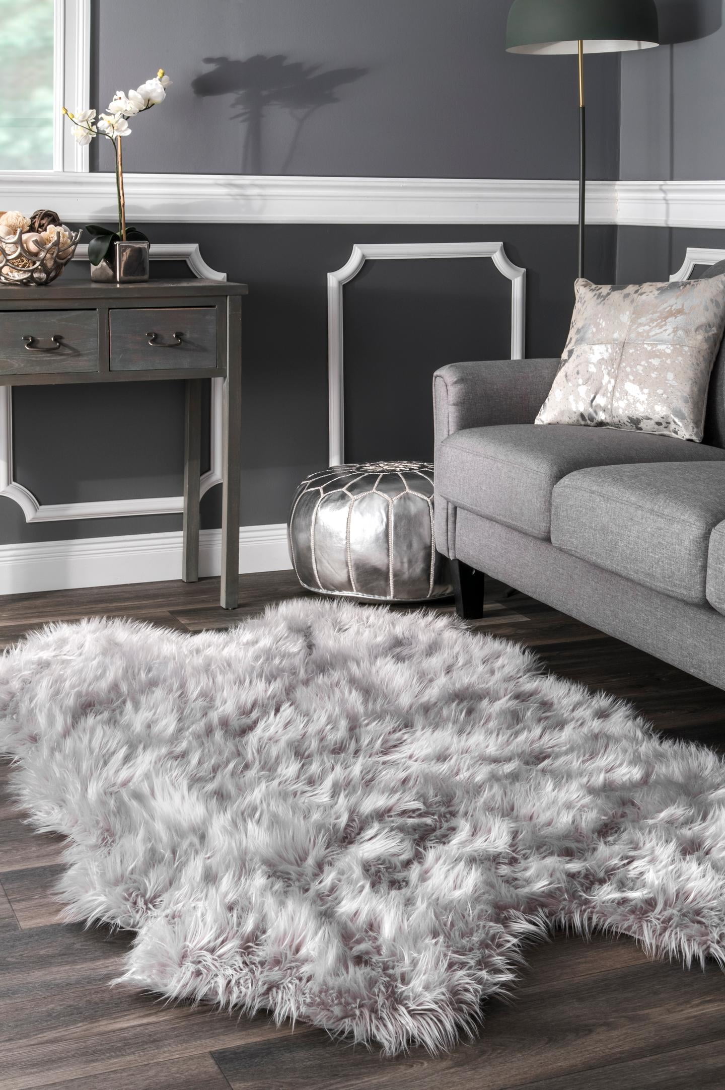 nuLOOM Tianna Faux Sheepskin Quarto Shaggy Area Rug