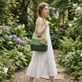 thumbnail image 4 of Handmade Crochet Flower Tote Boho Striped Handbag Beach Bag Crossbody Shoulder Bag Crocheted Floral Purse for Women Vacation Street, 4 of 8
