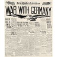 thumbnail image 2 of World War I Headline. Nthe Headline Of The 'New York American ' 6 April 1917 Announcing The Passing Of The War, 2 of 4