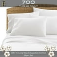 thumbnail image 2 of PRATYUX Twin XL 6-PC Sheet Set 700-TC 100% Egyptian Cotton, 15" Deep Pockets - White, 2 of 7