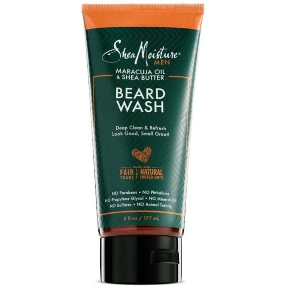 6 Pack - Shea Moisture Men Maracuja Oil & Shea Butter Beard Wash 6 oz