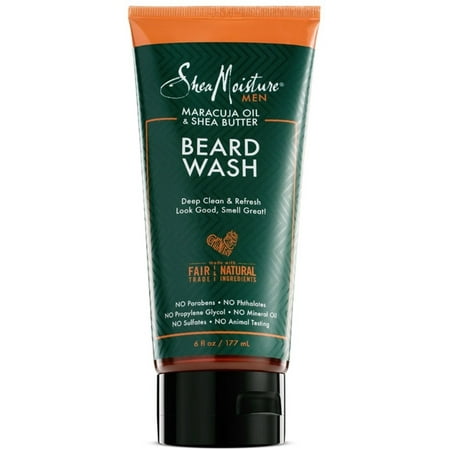 6 Pack - Shea Moisture Men Maracuja Oil & Shea Butter Beard Wash 6 oz