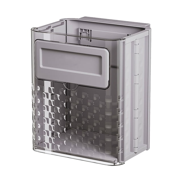 TIELUTT Wall Mounted Foldable Can Hanging Can with Lid Kitchen Garbage Can Chip Organizer for Pantry Lunch Containers Glass Large Glass Storage Containers Bread Storage Container Cereal Holder