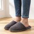 thumbnail image 6 of CHICVOMEY Fuzzy Slippers for women Memory Foam Non-slip House Shoes Plush Faux Fur house slipper Indoor Outdoor, 6 of 9