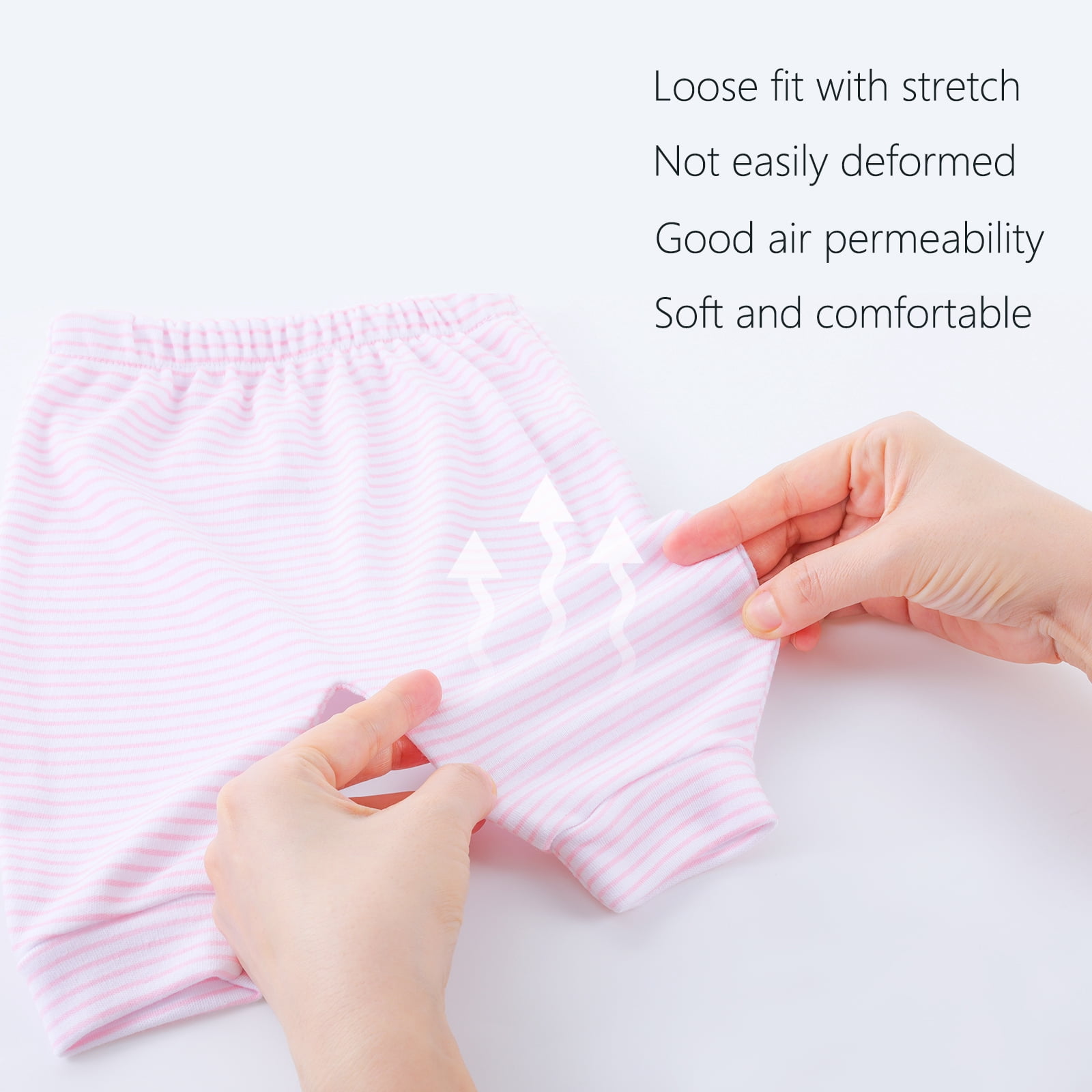Soft and Comfy 100% Pure polyester Baby Pants for Baby Boys and Girls with Ample Diaper Room 0-12 Months