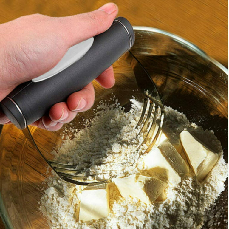 Pastry Dough Blender, Flour Cutter Professional Pastry Mixer With Heavy  Duty Stainless Steel Blades, (Black) 