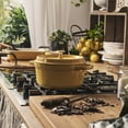 thumbnail image 3 of Staub Cast Iron 4-qt Round Dutch Oven - Citron, 3 of 9