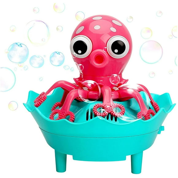 Bubble Machine Clearance Bubble Blower for Kids, Octopus Auto Bubbles Maker Machine with Bubble Solution Indoor Outdoor Toys for Toddlers Birthday Party Great Gift Age 3+