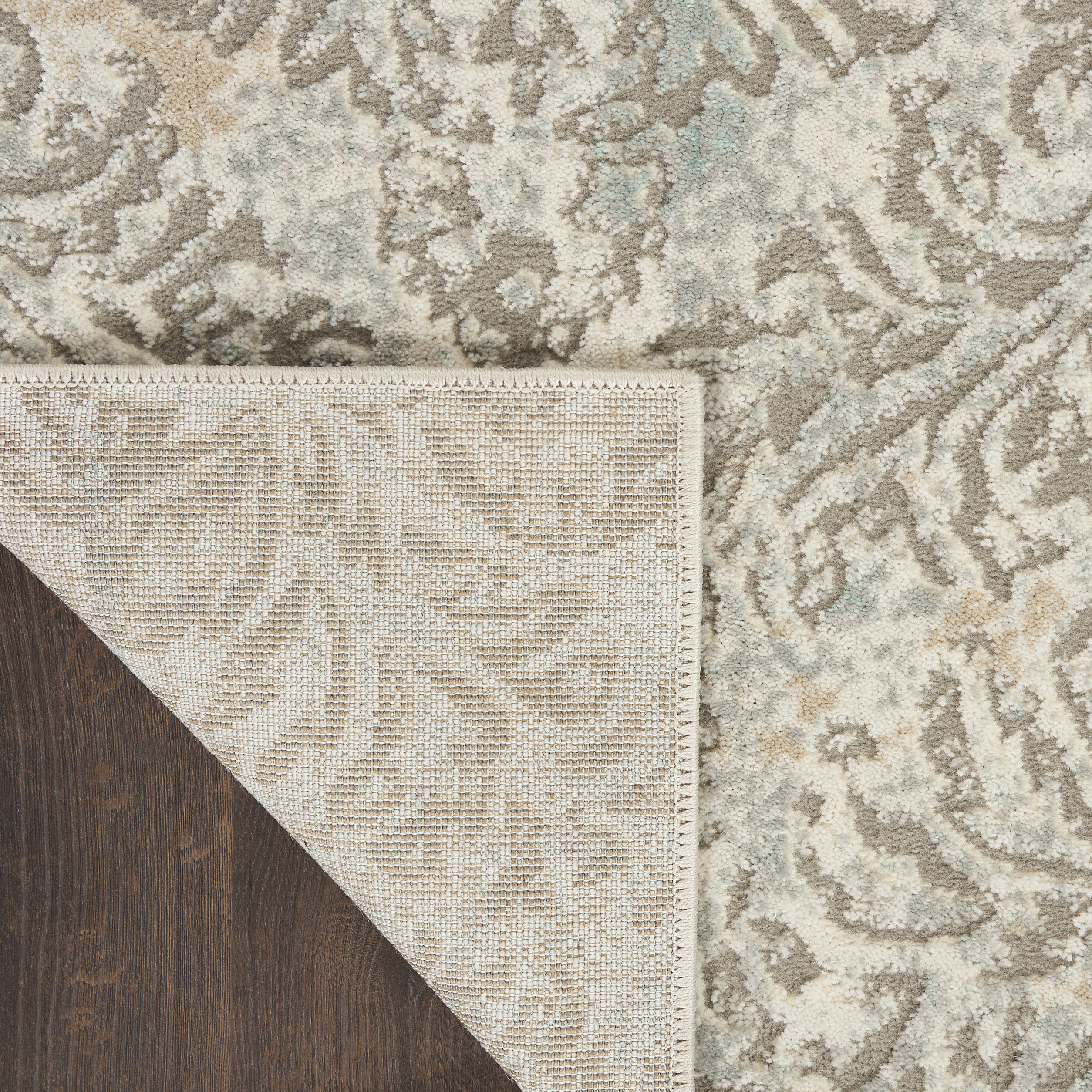 Nourison Soma Modern French Country Grey/Ivory 9' x 12' Area Rugs