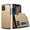 Gold, variant on iPhone 13,iPhone 13 pro,iPhone 13 pro max,iPhone 13 mini Case with Card Holder [ Protective Series] Shockproof Silicone for iPhone 13 series Wallet Case