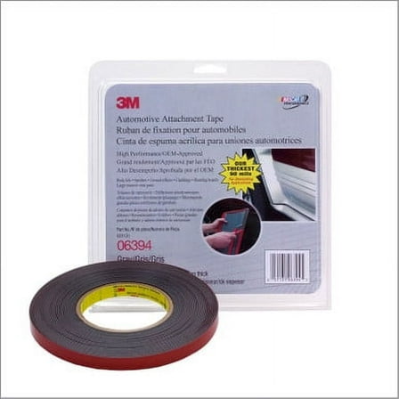 3M 06394, 1/2 inch Gray Attachment Tape, 90 mil Thick