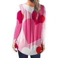 thumbnail image 3 of Aujourd'hui Réduction! Aqestyerly Blouse Décontractée Imprimée à Col Rond et Manches Longues pour Femmes, 3 of 5